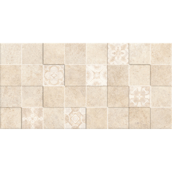 TEXEL CUBIK BEIGE 30x60 ανάγλυφο μπεζ πλακάκι τοίχου stone look